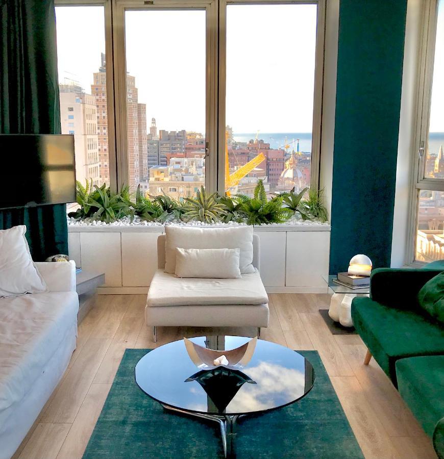 Central Penthouse With Spectacular Sea And City Views Genoa Exterior photo
